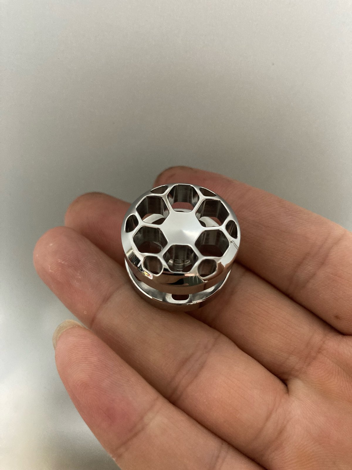 Image of Hex Hollow Button Thick